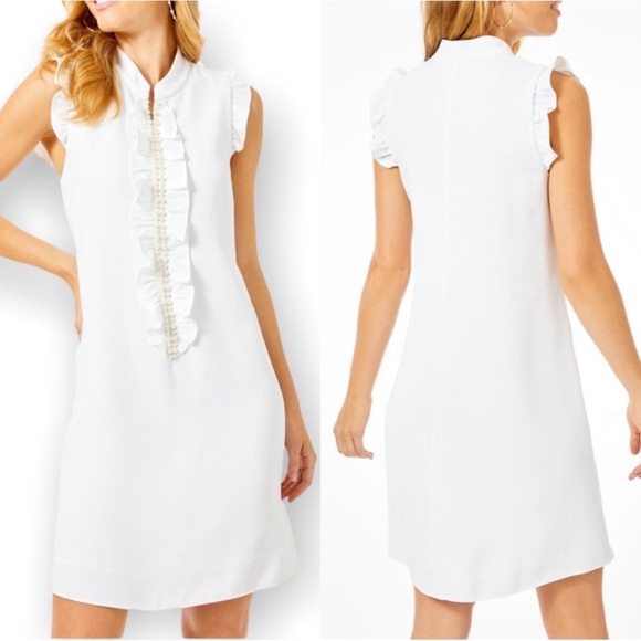 Lilly Pulitzer Dresses & Skirts - Lilly Pulitzer Adalee Shift Dress Resort White Size 12